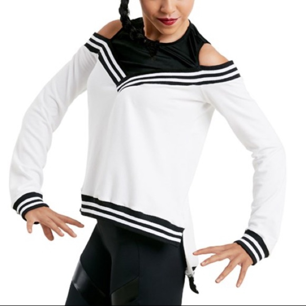 Weissman Black/White Performance Top